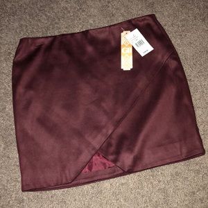 Burgundy Gianni Bini Skirt